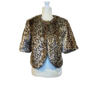 Women’s Sisters Outwear Animal Print Jacket size Vintage Small EUC
